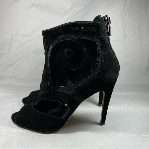 SIGERSON MORRISON | Mesh Macee Suede Heels 9 - Picture 10 of 15